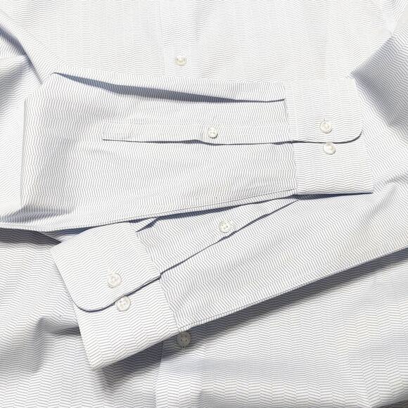 Calvin Klein Men's Steel Plus Regular Fit Stretch Wrinkle Free Dress Shirt - Picture 6 of 9